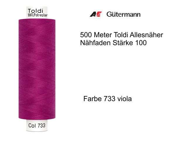 Gütermann Toldi Allesnähergarn 500 m Farbe 733 viola