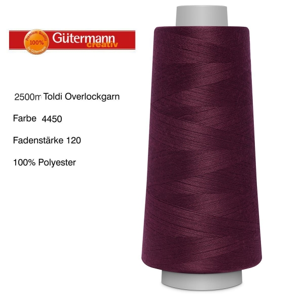 Overlockgarn Toldilock 2500 m von Gütermann Farbe 4450