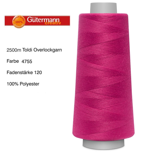 Overlockgarn Toldilock 2500 m von Gütermann Farbe 4755