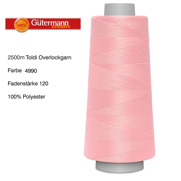 Overlockgarn Toldilock 2500 m von Gütermann Farbe 4990