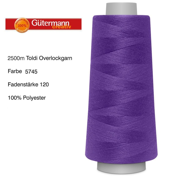 Overlockgarn Toldilock 2500 m von Gütermann Farbe 5745