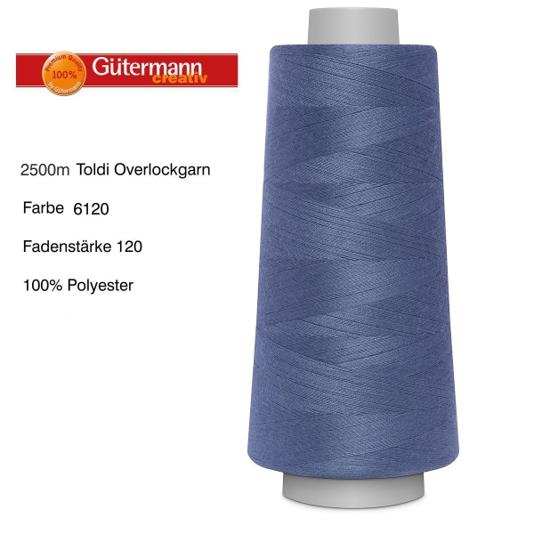 Overlockgarn Toldilock 2500 m von Gütermann Farbe 6120