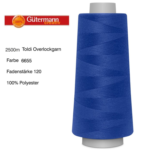 Overlockgarn Toldilock 2500 m von Gütermann Farbe 6655