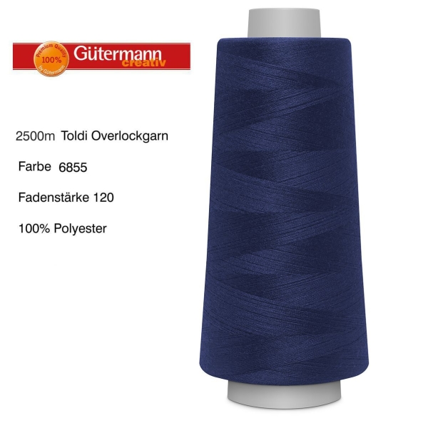 Overlockgarn Toldilock 2500 m von Gütermann Farbe 6855