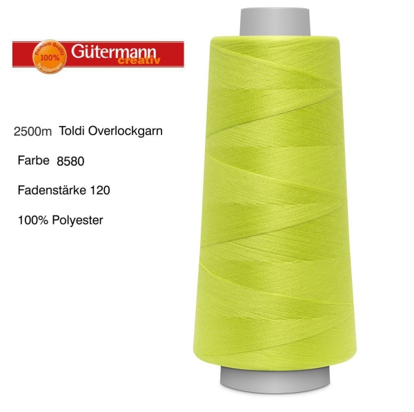 Overlockgarn Toldilock 2500 m von Gütermann Farbe 8580