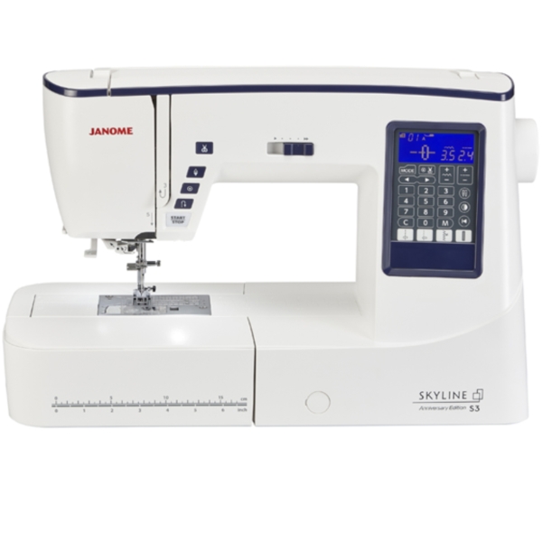 Janome Skyline S3 inkl. großem Anschiebetisch Computernähmaschine