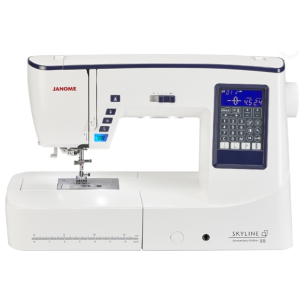 Janome Skyline S5 inkl. großem Anschiebetisch Näh- und Quiltmaschine